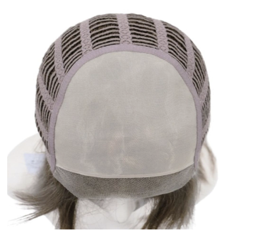 Interior view of a full lace cranial prosthesis base