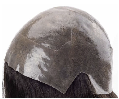 Interior view of a full thin-skin cranial prosthesis base