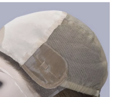 Interior view of a thin skin cap with a lace front